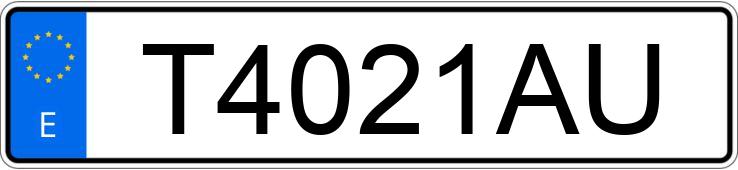 Numer rejestracyjny T4021AU posiada BMW SERIE 5