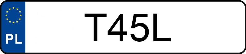 Numer rejestracyjny T45L posiada PORSCHE 911 Carrera Coupe (991) MR`11 E5 4S Aut.