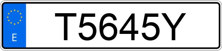 Numer rejestracyjny T5645Y posiada VOLKSWAGEN GOLF Numer rejestracyjny T5645Y posiada VOLKSWAGEN GOLF