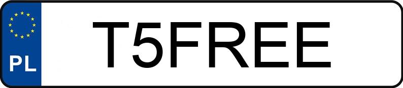 Numer rejestracyjny T5FREE posiada BMW 520D