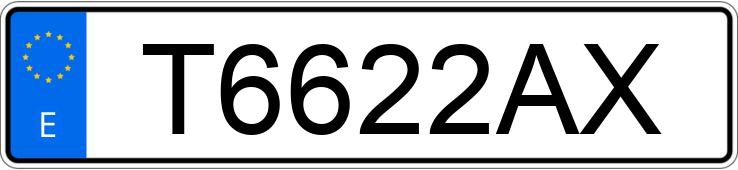 Numer rejestracyjny T6622AX posiada AUDI A6