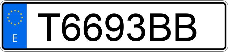 Numer rejestracyjny T6693BB posiada SUBARU IMPREZA