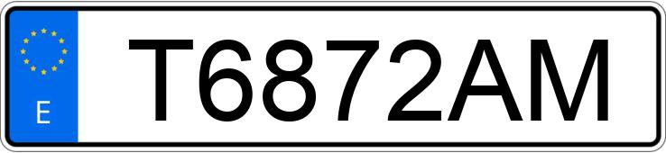 Numer rejestracyjny T6872AM posiada VOLKSWAGEN TRANSPORTER Numer rejestracyjny T6872AM posiada VOLKSWAGEN TRANSPORTER