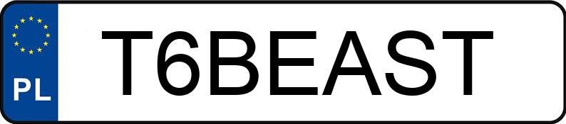 Numer rejestracyjny T6BEAST posiada MERCEDES-BENZ GLK 300 MR`08 E5 X204 GLK 300 MR`08 E5 X204