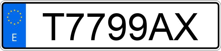 Numer rejestracyjny T7799AX posiada PEUGEOT 306