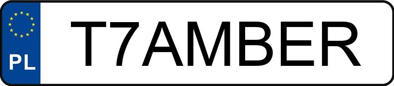 Numer rejestracyjny T7AMBER posiada MERCEDES-BENZ CLA 250 4MATIC