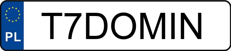 Numer rejestracyjny T7DOMIN posiada BMW 325i Kat. MR`98 E46 325i Kat. MR`98 E46