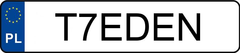 Numer rejestracyjny T7EDEN posiada PILATO S.P.A. GRANDAURORA PJ005 Numer rejestracyjny T7EDEN posiada PILATO S.P.A. GRANDAURORA PJ005