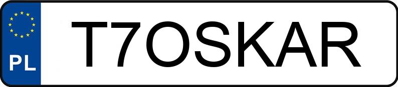 Numer rejestracyjny T7OSKAR posiada AUDI A5 Coupe Quattro 2.0 TDi MR`12 E6 B8 clean diesel S tronic