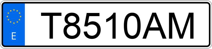 Il numero di registrazione T8510AM ha LAND ROVER RANGE ROVER