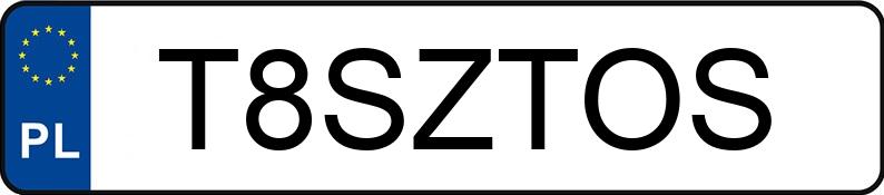 Numer rejestracyjny T8SZTOS posiada MERCEDES-BENZ CLA 180