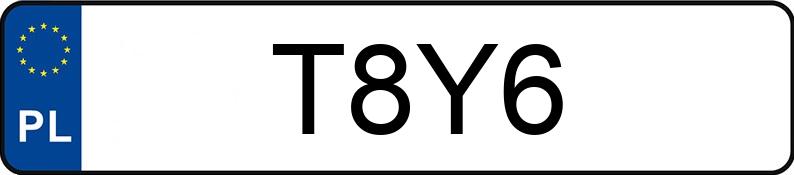 Numer rejestracyjny T8Y6 posiada MAZDA 3 - 2.0 MR`09 E5 Sport Numer rejestracyjny T8Y6 posiada MAZDA 3 - 2.0 MR`09 E5 Sport