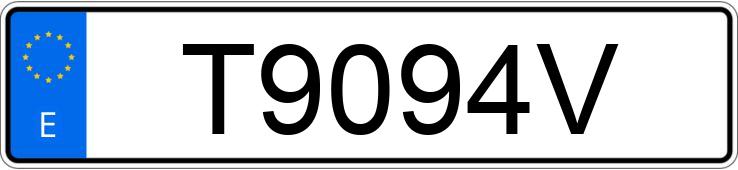 Numer rejestracyjny T9094V posiada VOLKSWAGEN GOLF