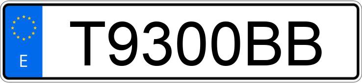 Numer rejestracyjny T9300BB posiada OPEL ZAFIRA