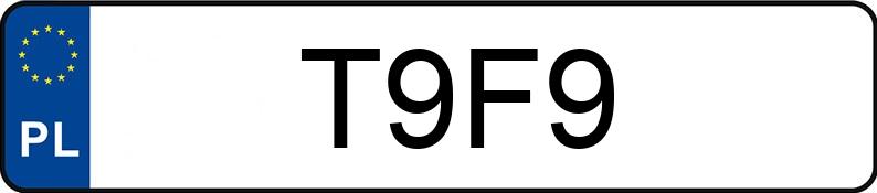 Numer rejestracyjny T9F9 posiada MERCEDES-BENZ CLK 500 Kat. MR`02 E3 209 Avantgarde