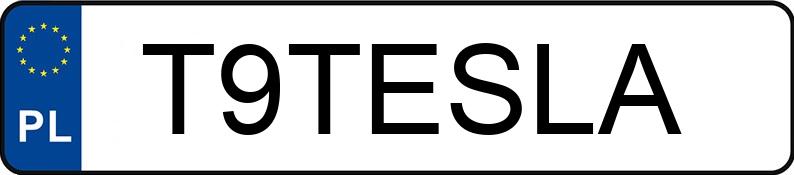 Numer rejestracyjny T9TESLA posiada FSO-WARSZAWA POLONEZ