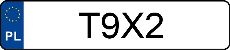 Numer rejestracyjny T9X2 posiada DODGE DURANGO Numer rejestracyjny T9X2 posiada DODGE DURANGO