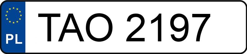Il numero di registrazione TAO 2197 ha AUDI 80 Quattro 1.8 Kat. 81 80 Quattro 1.8 Kat. 81 - TAO2197