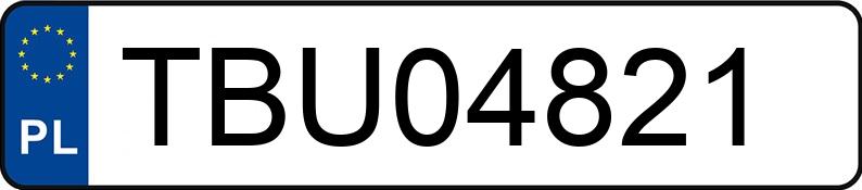 Numer rejestracyjny TBU 04821 posiada VOLKSWAGEN GOLF 1.4 - TBU04821