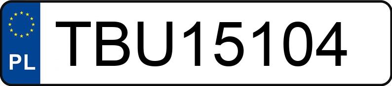 Numer rejestracyjny TBU 15104 posiada TOYOTA AURIS - TBU15104 Numer rejestracyjny TBU 15104 posiada TOYOTA AURIS - TBU15104