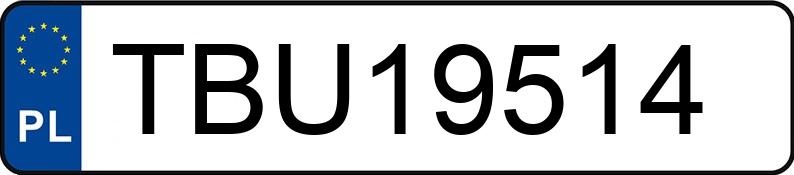 Numer rejestracyjny TBU 19514 posiada BMW 320D - TBU19514