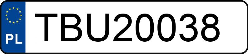 Numer rejestracyjny TBU 20038 posiada OPEL ASTRA - TBU20038 Numer rejestracyjny TBU 20038 posiada OPEL ASTRA - TBU20038