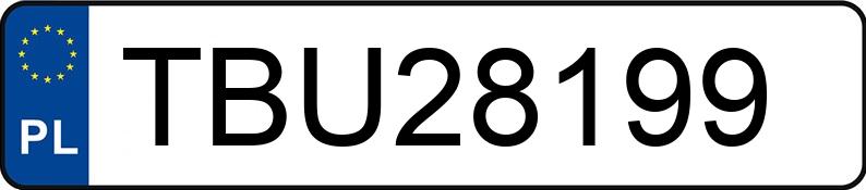Numer rejestracyjny TBU 28199 posiada AUDI A4 - TBU28199