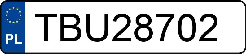 Numer rejestracyjny TBU 28702 posiada AUDI A3 LIMOUSINE - TBU28702