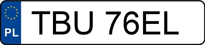 Numer rejestracyjny TBU 76EL posiada FORD (USA) Probe II Probe II - TBU76EL
