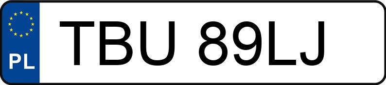 Numer rejestracyjny TBU89LJ posiada MERCEDES-BENZ ML 350 MR`01 E3 W163 ML 350 MR`01 E3 W163