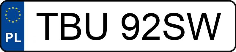 Numer rejestracyjny TBU 92SW posiada SEAT Toledo II 1.9 TDi MR`99 E3 1M Signo - TBU92SW