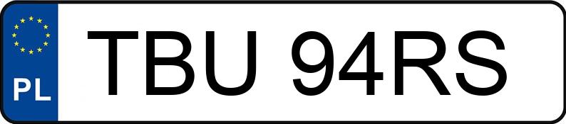 Numer rejestracyjny TBU 94RS posiada DAEWOO / FSO Polonez Caro 1.6 Kat. MR`97 PLUS GLi - TBU94RS