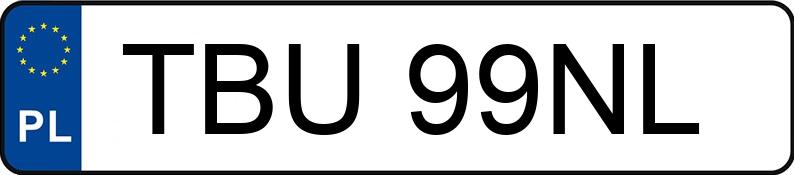 Numer rejestracyjny TBU 99NL posiada OPEL VECTRA - TBU99NL