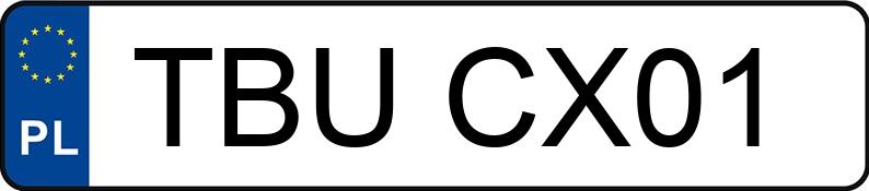 Numer rejestracyjny TBU CX01 posiada CITROEN C5 - TBUCX01