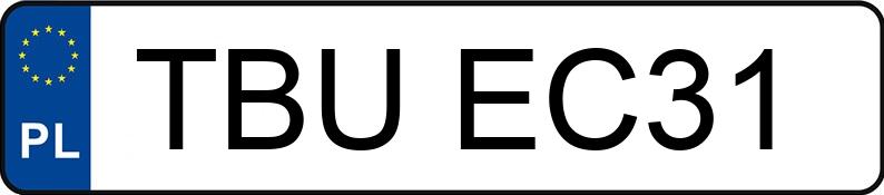 Numer rejestracyjny TBU EC31 posiada AUDI A6 - TBUEC31