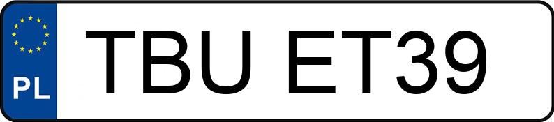 Numer rejestracyjny TBU ET39 posiada BMW 535 IA - TBUET39 Numer rejestracyjny TBU ET39 posiada BMW 535 IA - TBUET39