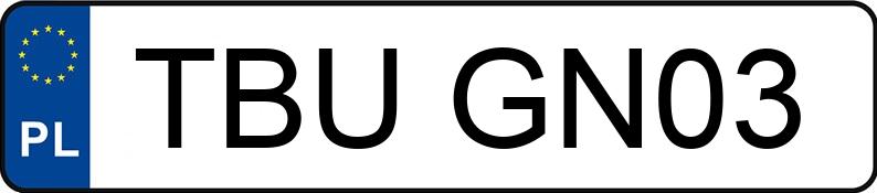 Numer rejestracyjny TBU GN03 posiada RENAULT PREMIUM PRG3C - TBUGN03