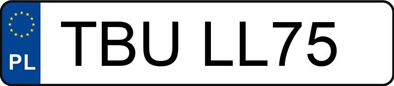 Numer rejestracyjny TBU LL75 posiada MITSUBISHI GALANT - TBULL75