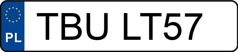 Numer rejestracyjny TBU LT57 posiada RENAULT MASTER - TBULT57 Numer rejestracyjny TBU LT57 posiada RENAULT MASTER - TBULT57