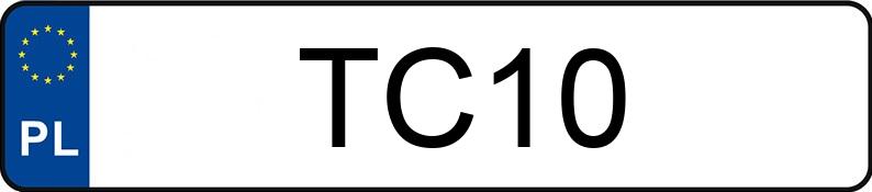El número de registro TC 10 tiene DODGE Grand Caravan 3.6 Kat. MR`11 SXT Aut. - TC10