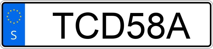 Registreringsnummeret TCD58A har Volvo S60 III