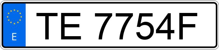 Numer rejestracyjny TE7754F posiada FIAT UNO