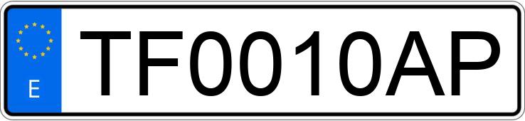 Numer rejestracyjny TF0010AP posiada HONDA CIVIC