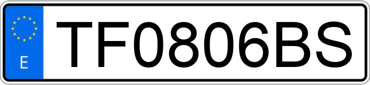 Реєстраційний номер TF0806BS має NISSAN TERRANO II