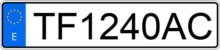 Numer rejestracyjny TF1240AC posiada RENAULT 5