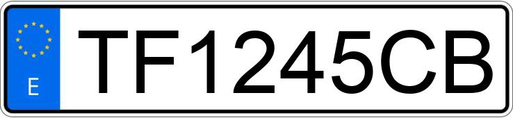 Numer rejestracyjny TF1245CB posiada VOLKSWAGEN GOLF