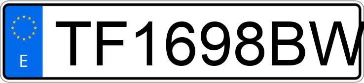 Numer rejestracyjny TF1698BW posiada HONDA HR-V