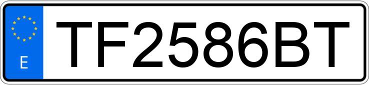 Numer rejestracyjny TF2586BT posiada TOYOTA HI-ACE Numer rejestracyjny TF2586BT posiada TOYOTA HI-ACE