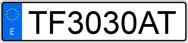 Registreringsnummeret TF3030AT har SEAT MARBELLA