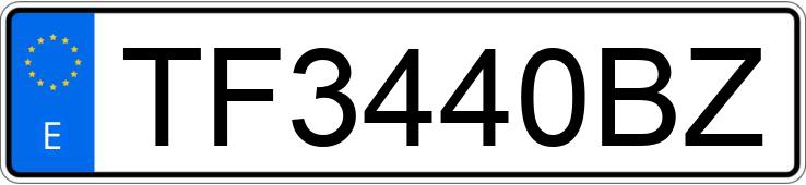 Numer rejestracyjny TF3440BZ posiada AUDI TT
